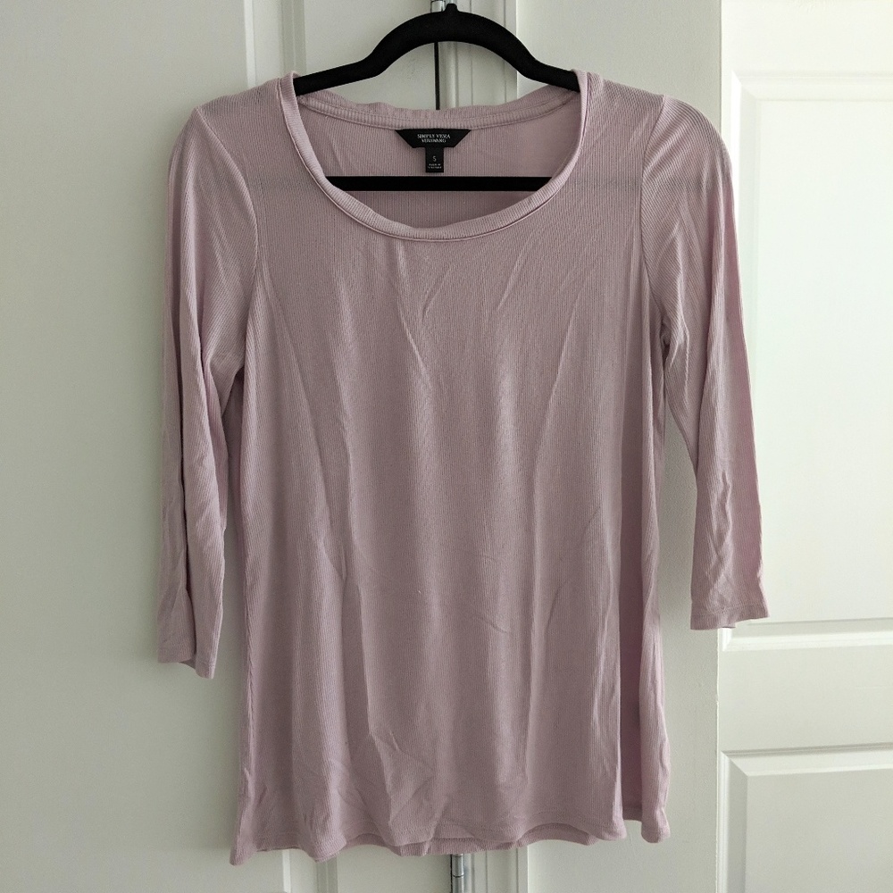 Simly Vera Verawang - Pink 3/4 Sleeve